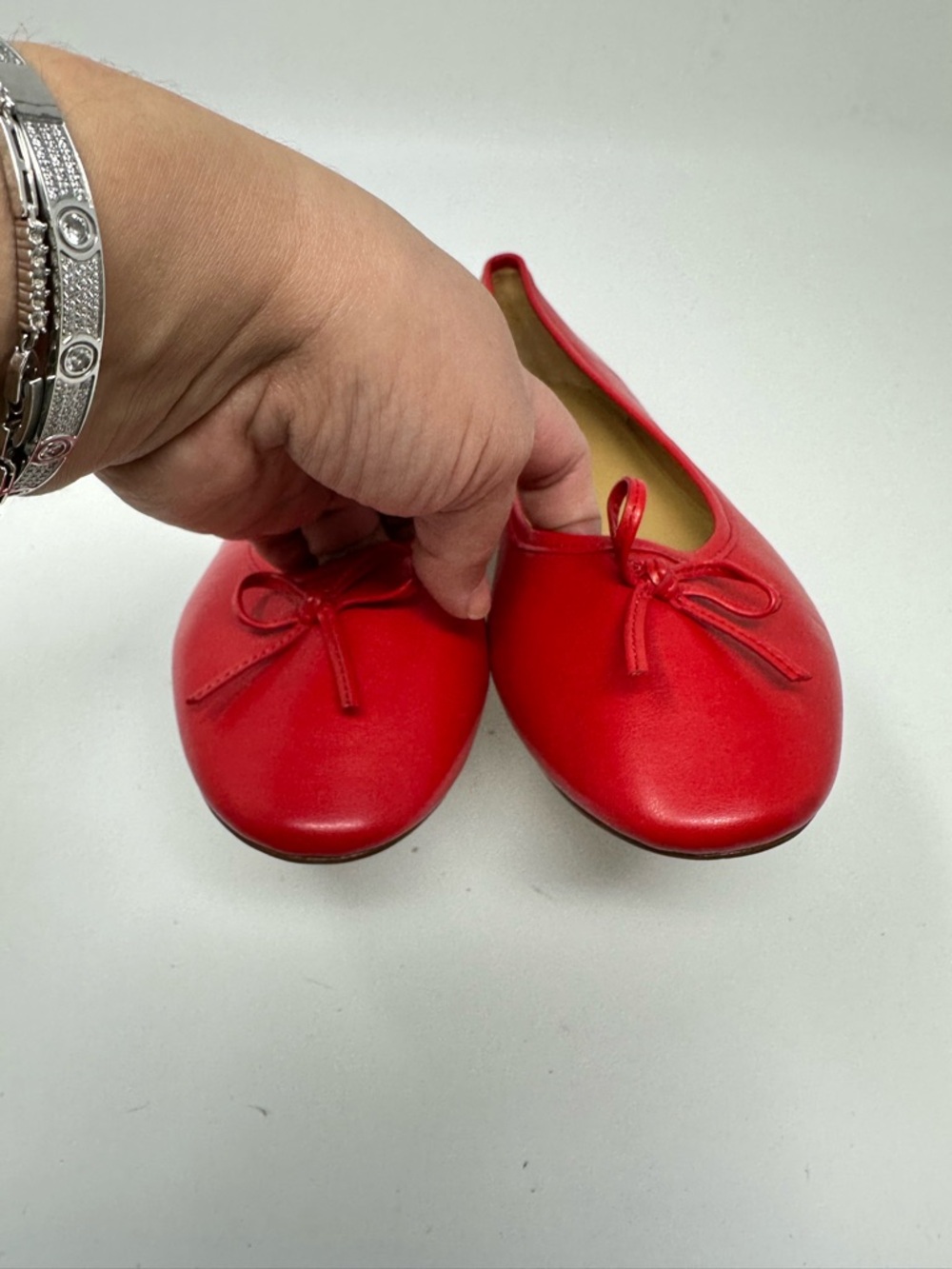New J.Crew Andi Ballet Flats In Leather Women's 10 - Picture 10 of 13